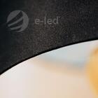 Lustre Pendente Cúpula De Tecido Preto |tam: Ø 35x20